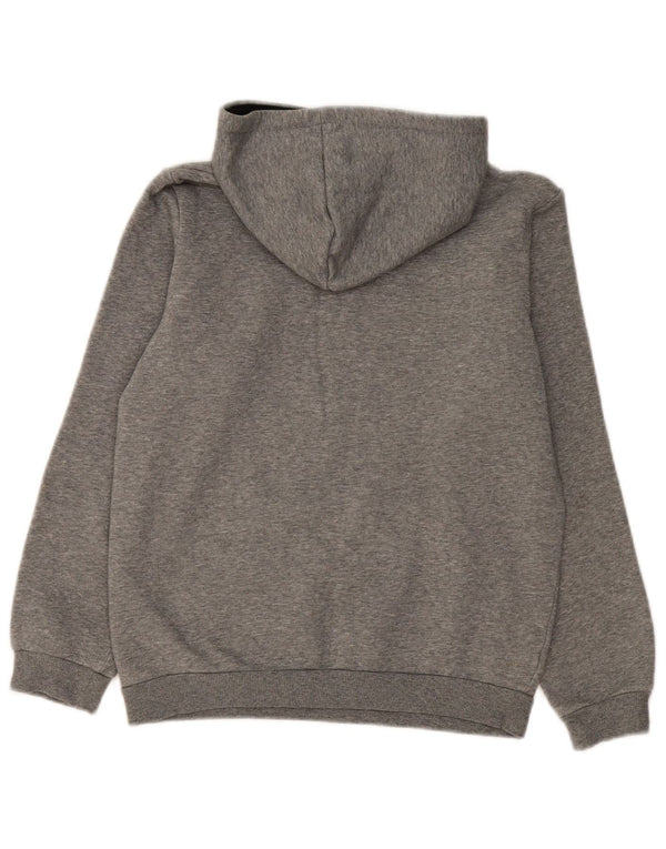 Felpa con cappuccio grafica da ragazzo Puma 11-12 anni in cotone grigio screziato