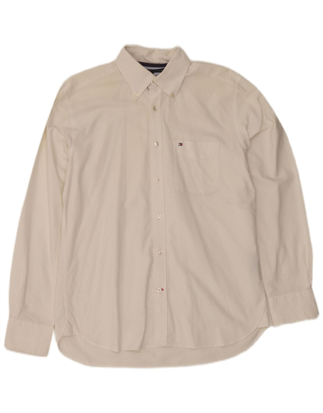 Camicia da uomo Tommy Hilfiger in cotone bianco medio