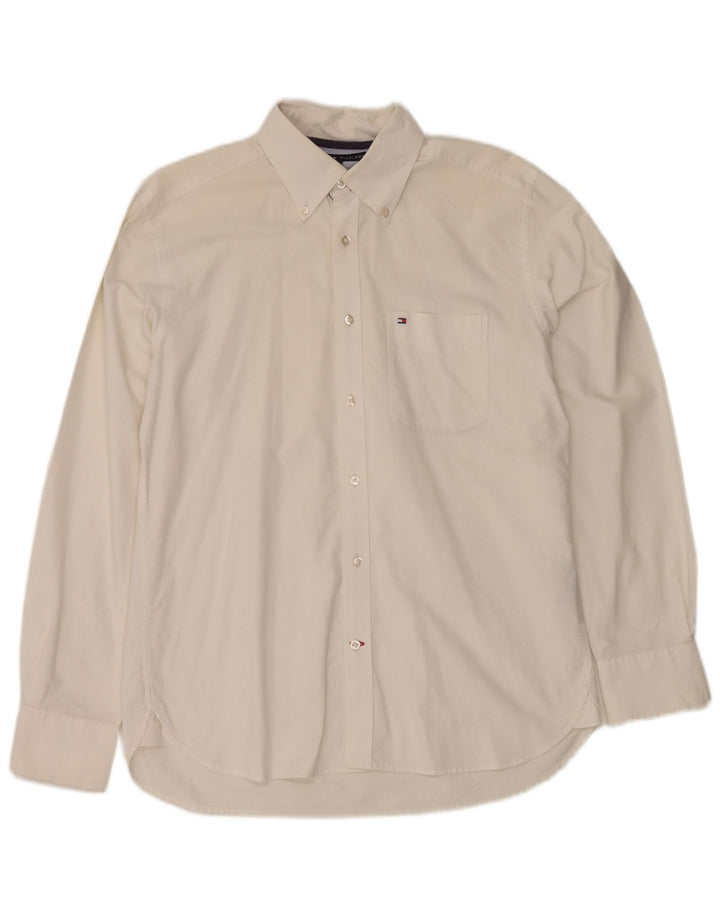 Camicia da uomo Tommy Hilfiger in cotone bianco medio
