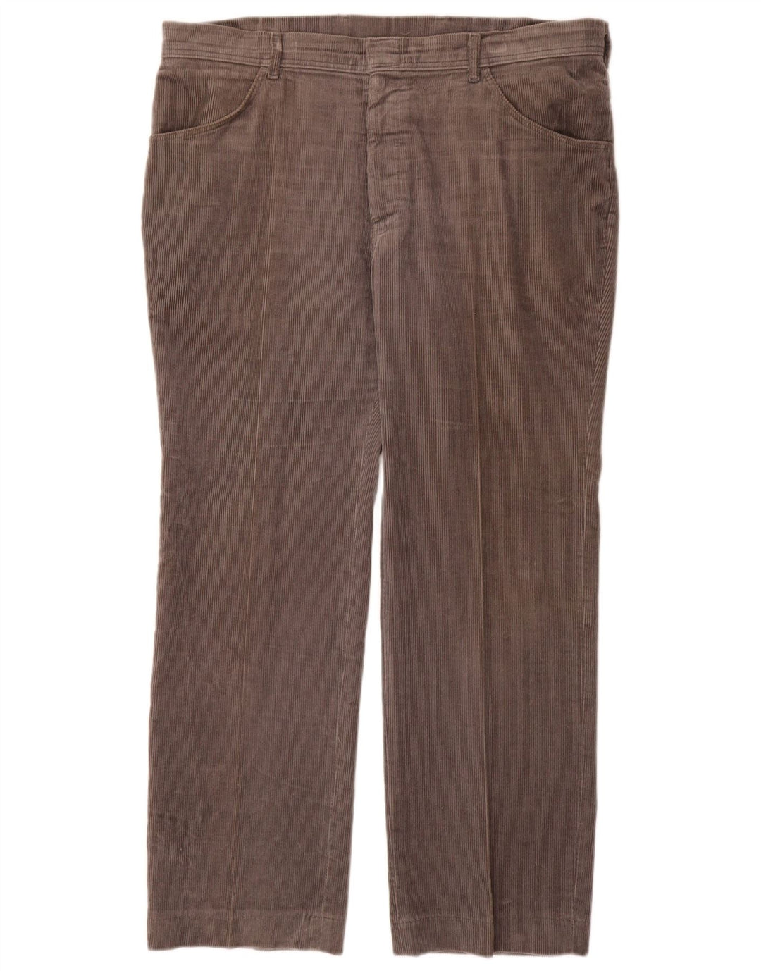 Pantaloni dritti da uomo in velluto a coste Farah W38 L29 in cotone grigio