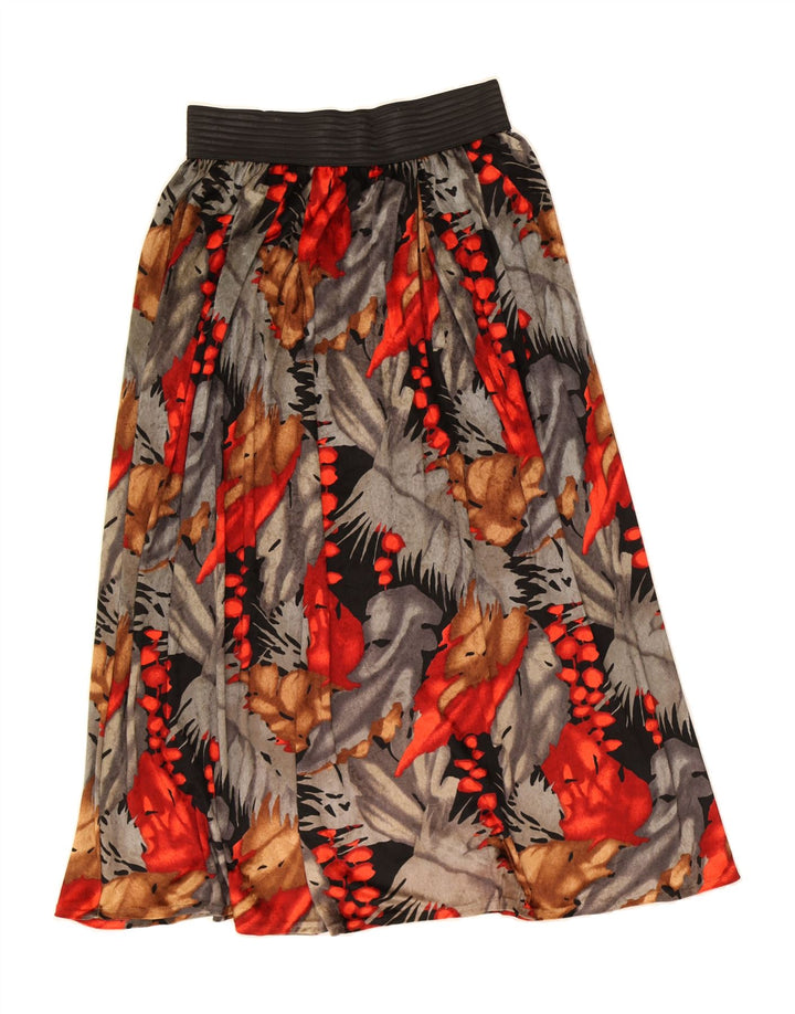 VINTAGE Womens Flared Skirt W32 Large Multicoloured Floral Vintage Vintage and Second-Hand Vintage from Messina Hembry 