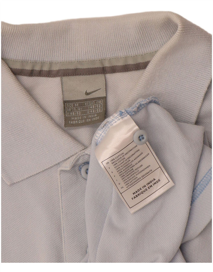 Polo Nike da uomo UK 39/41 cotone blu medio