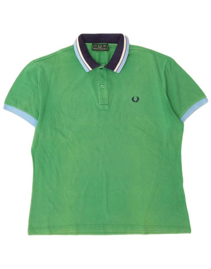 Polo da uomo Fred Perry XL in cotone verde