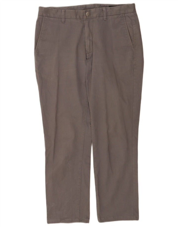 Pantaloni chino dritti da uomo BONOBOS W32 L28 cotone grigio
