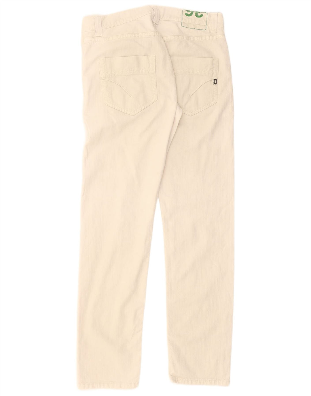 DONDUP Mens Straight Jeans W36 L32 Off White Cotton