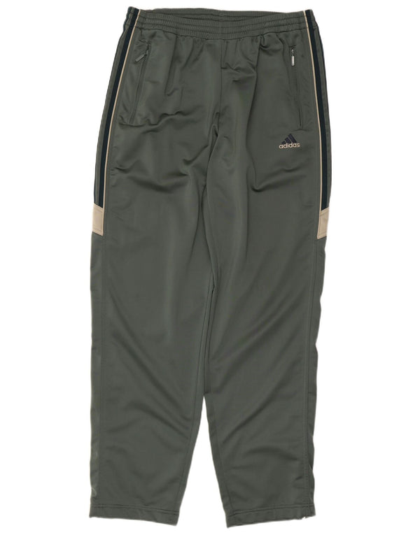 Adidas Mens Tracksuit Trousers UK 38/40 Medium Green Colourblock Sports