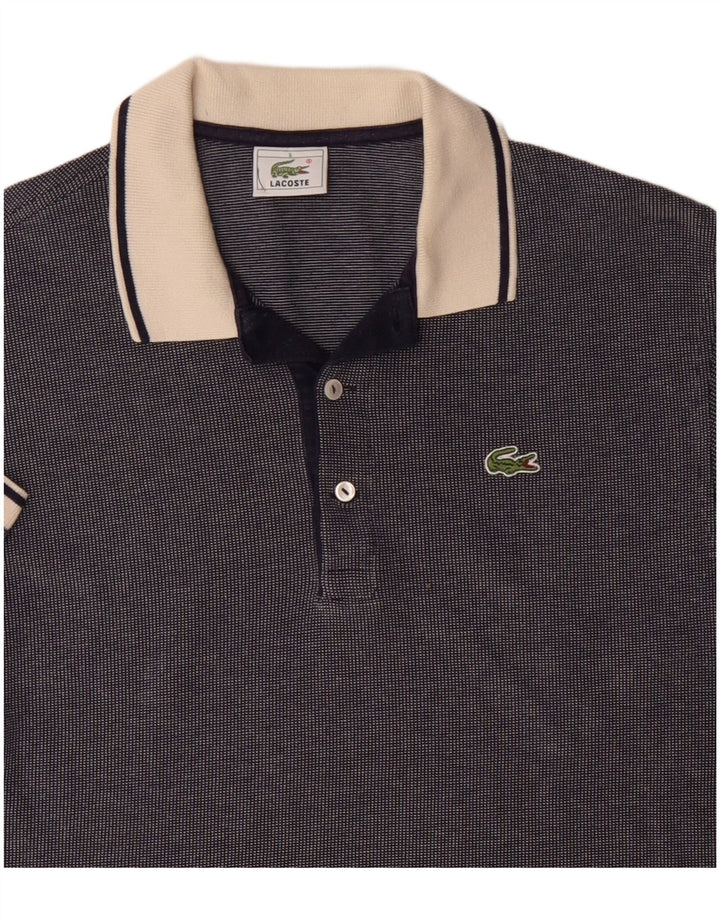Polo da uomo LACOSTE taglia 5 grande in cotone blu navy
