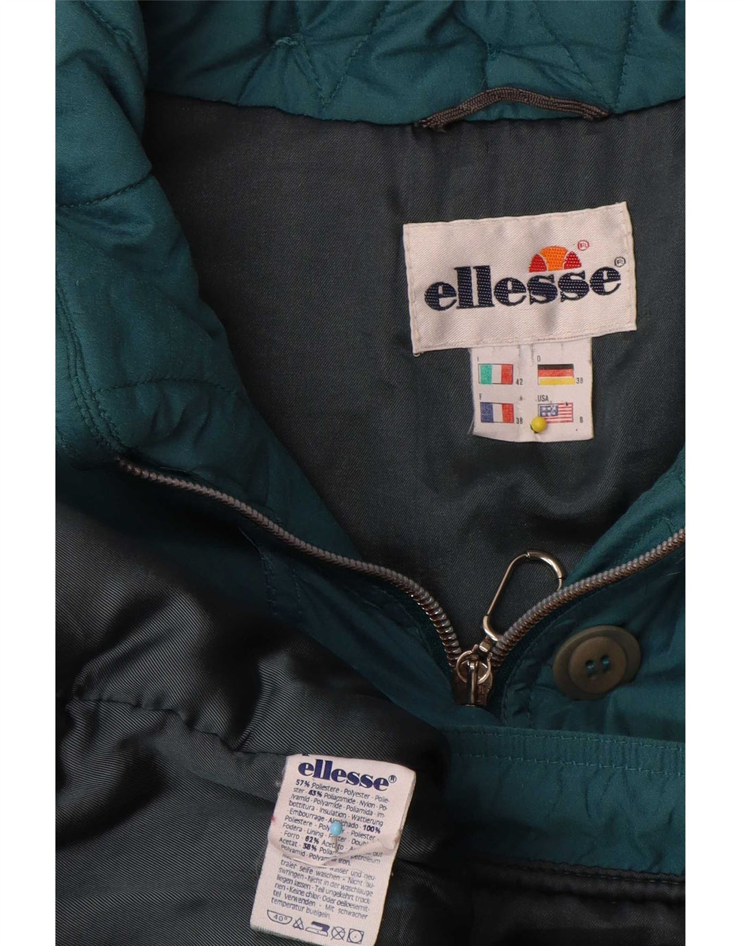 Cappotto antivento da donna Ellesse IT 42 Poliestere verde medio