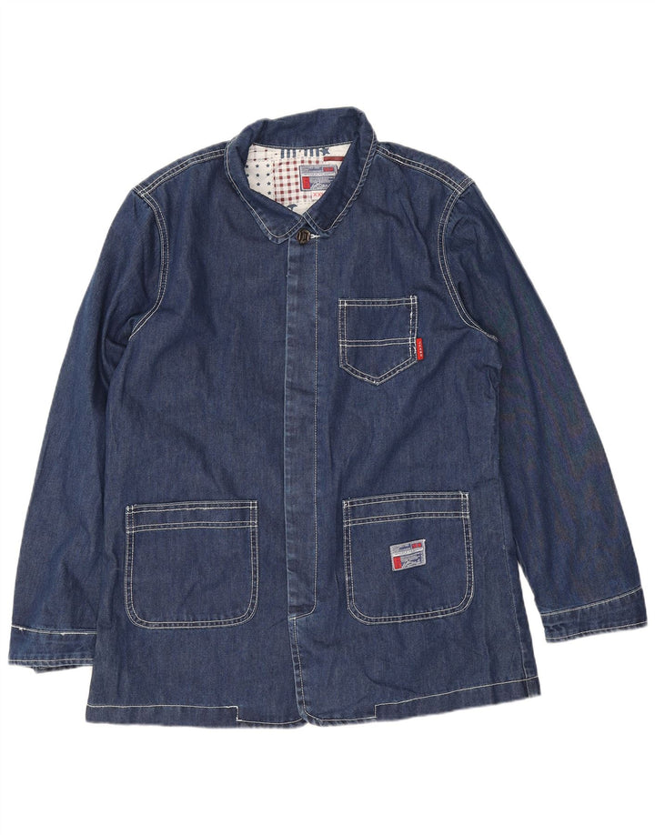 Giacca di jeans vintage da uomo UK 44 2XL Blu