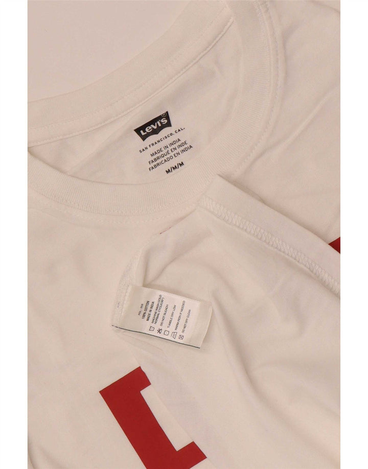 T-shirt grafica da uomo Levi's Top in cotone bianco medio