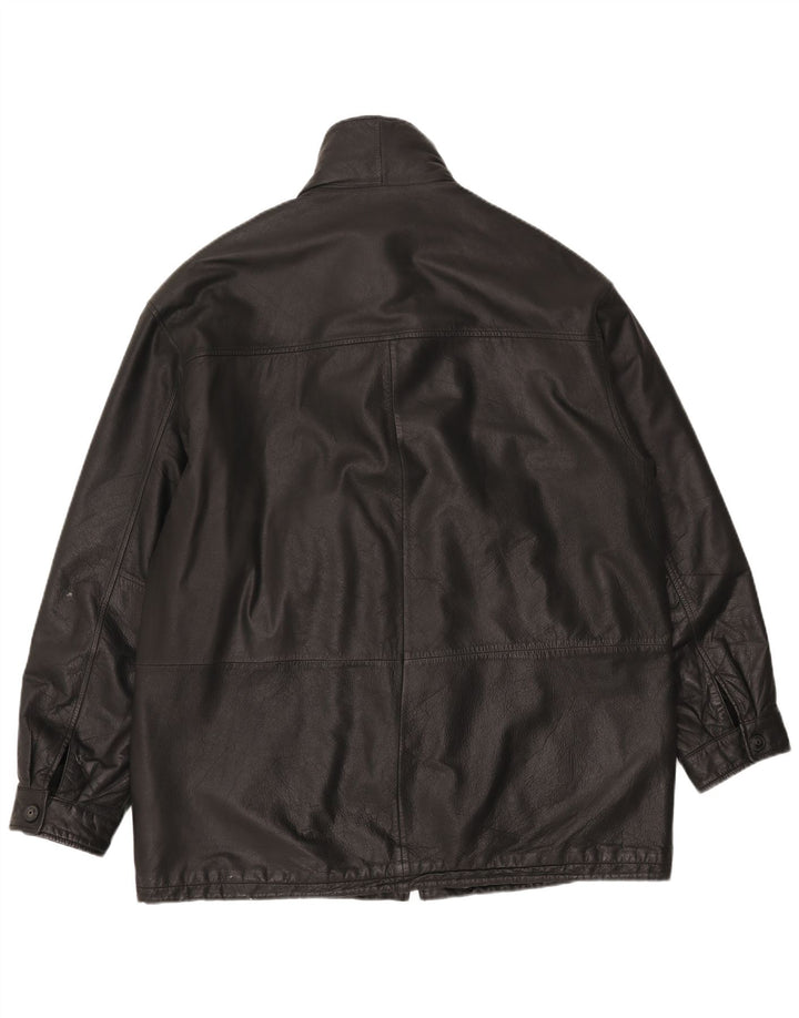Giacca in pelle da uomo Canda UK 42 XL in pelle nera