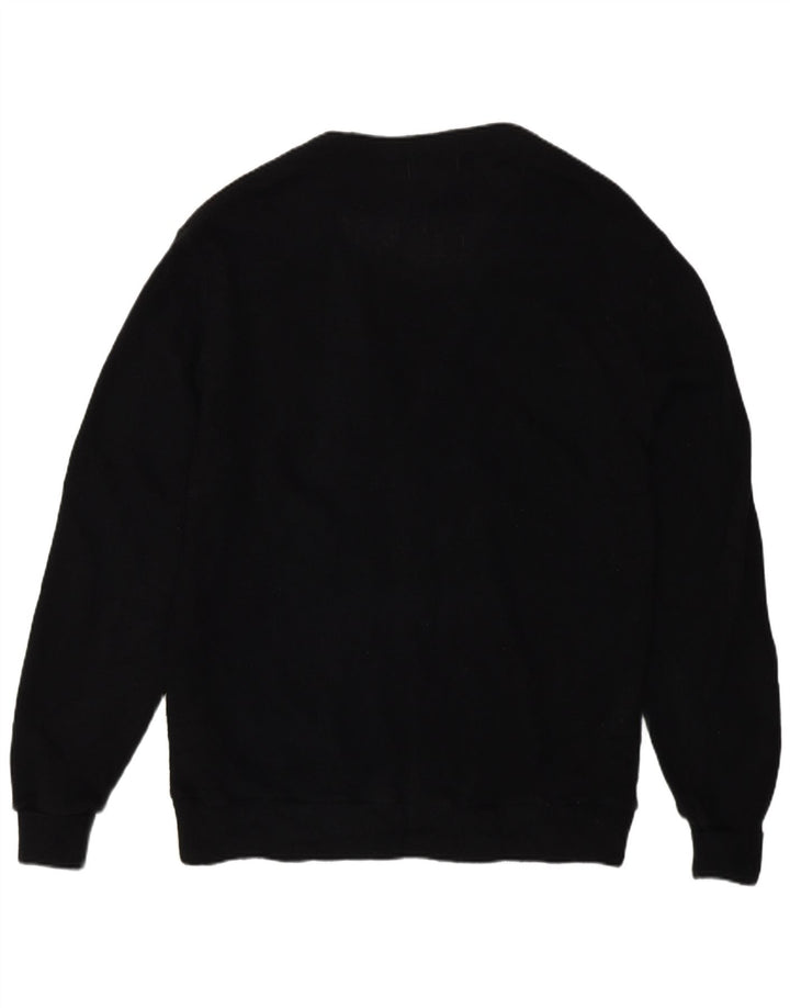 Maglione cardigan da uomo Izod grande acrilico nero