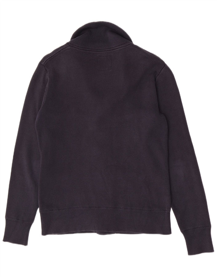 Maglione cardigan da uomo Sun68 piccolo in cotone blu navy