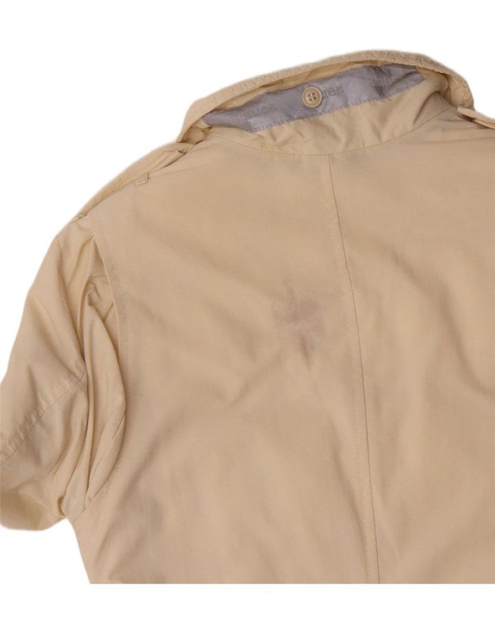 Giacca militare oversize da donna Blauer UK 10 piccola Beige