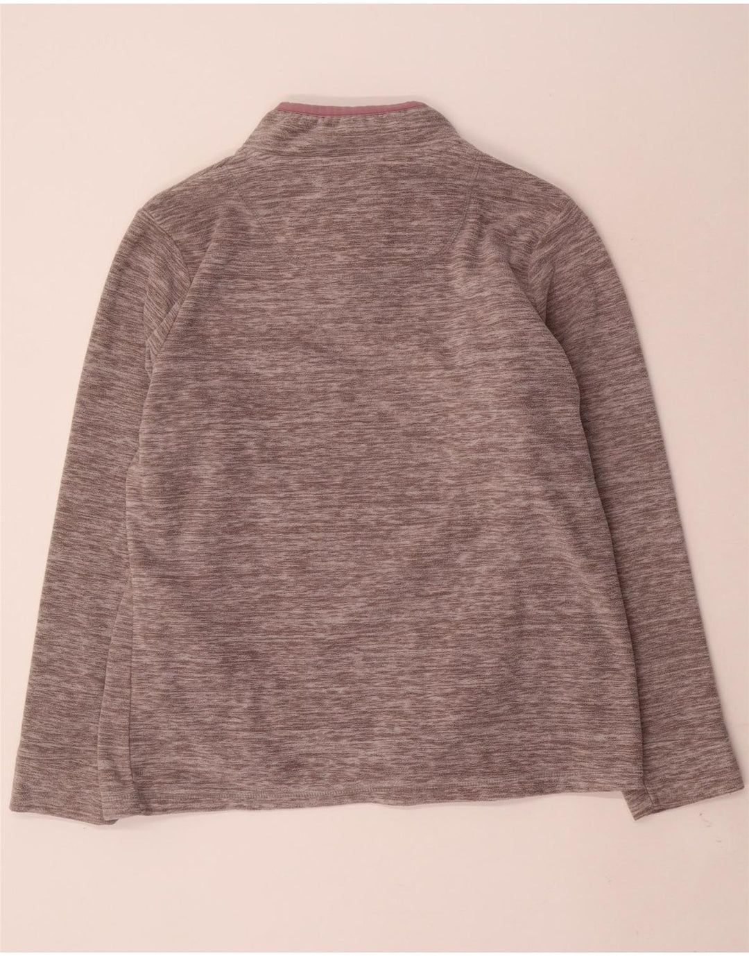 WEIRD FISH Maglione oversize in pile da donna UK 16 Grande grigio screziato
