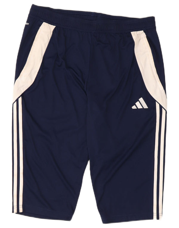 Pantaloncini sportivi Adidas Aeroready Slim Fit da uomo XL Blu navy Colourblock