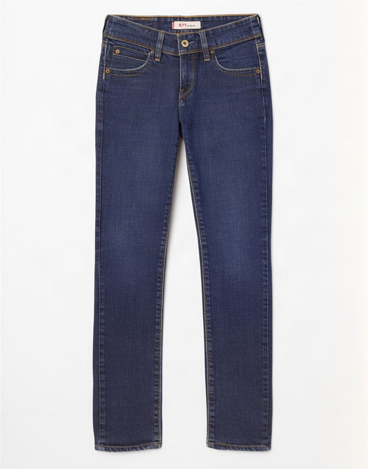 Jeans Levi's 571 Slim da donna W27 L29 in cotone blu