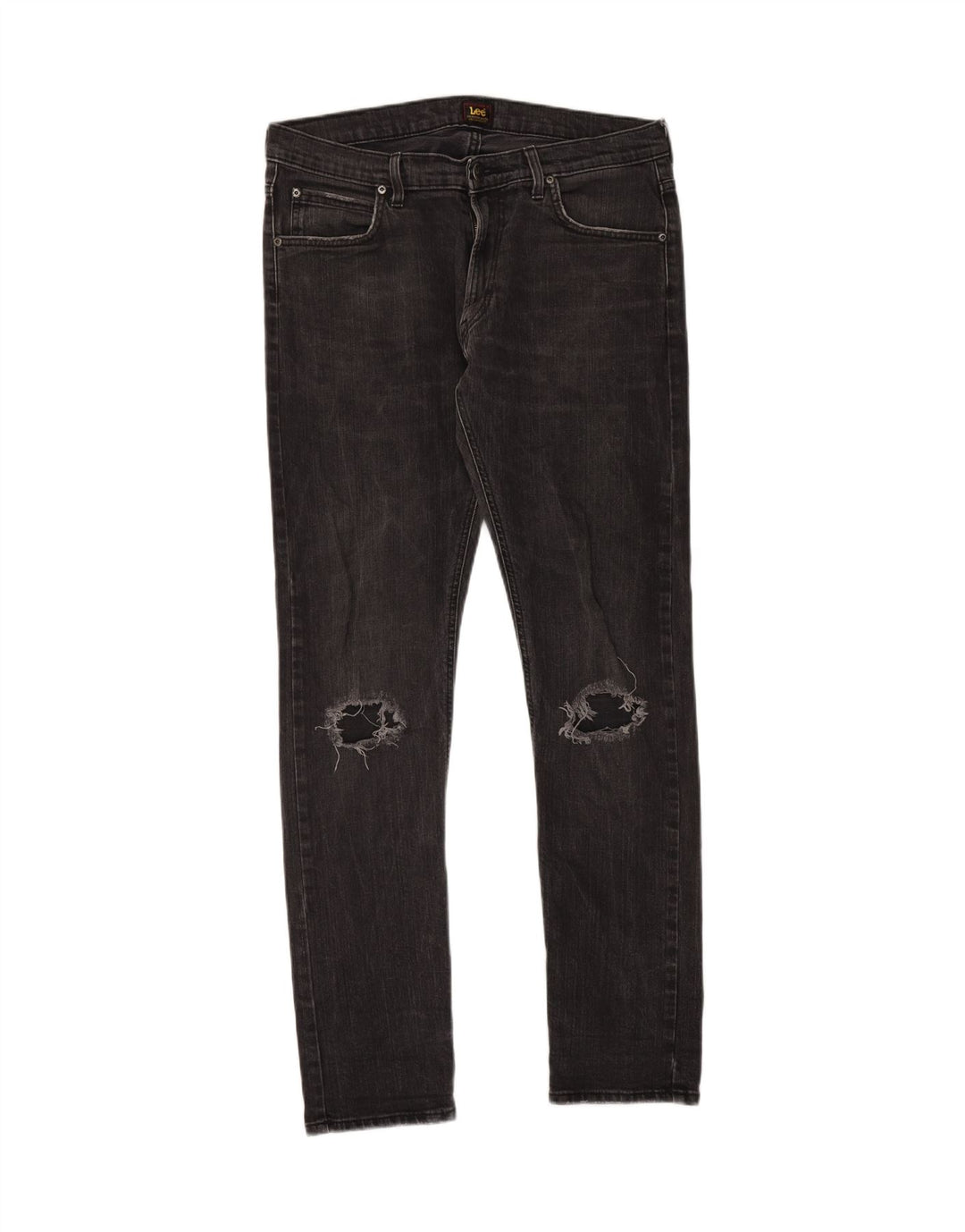 Jeans slim Lee invecchiati Luke da uomo W34 L32 cotone nero