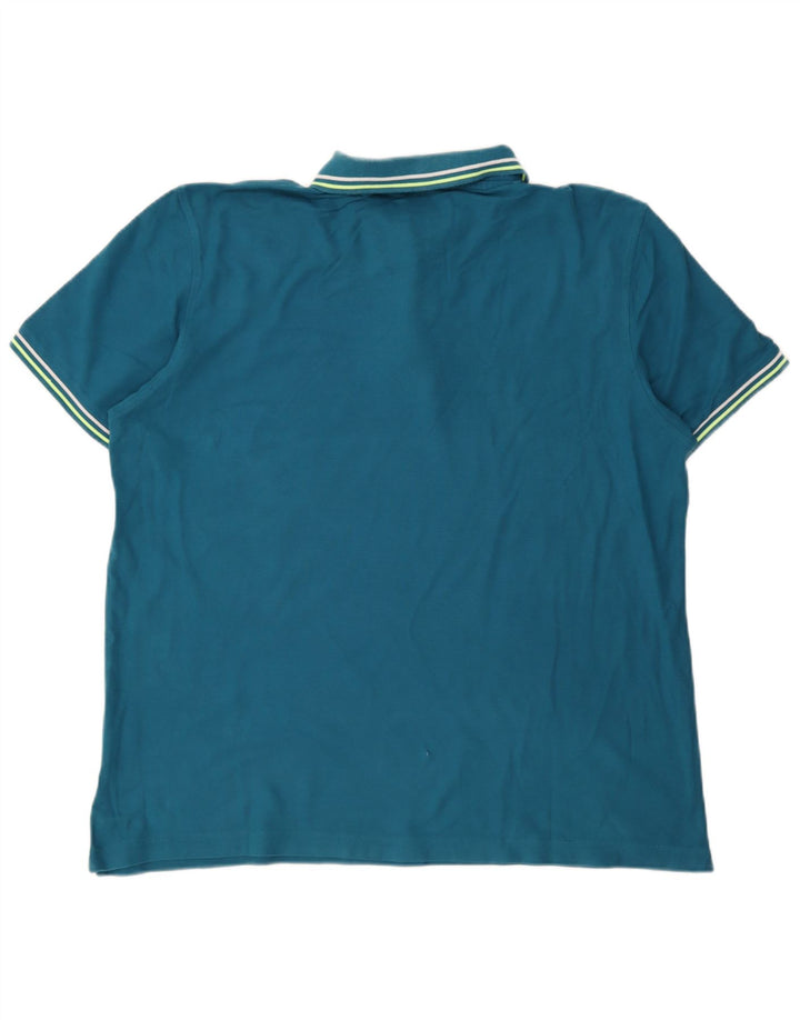 Polo da uomo Lotto XL in cotone blu
