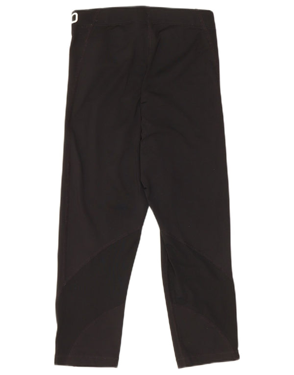 Leggings grafici Nike Capri da donna UK 8 piccoli poliestere nero