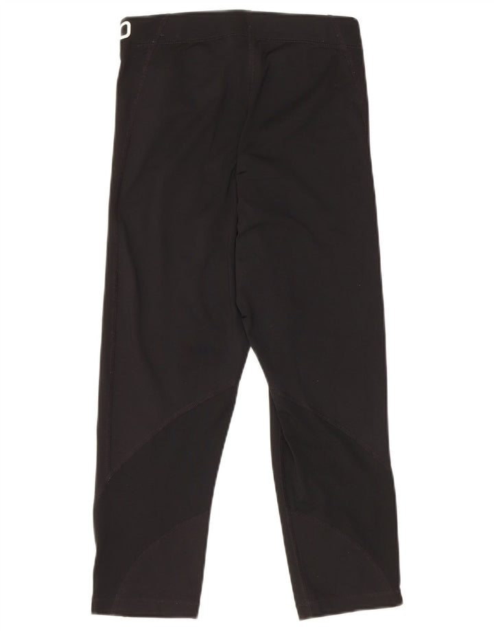 Leggings grafici Nike Capri da donna UK 8 piccoli poliestere nero