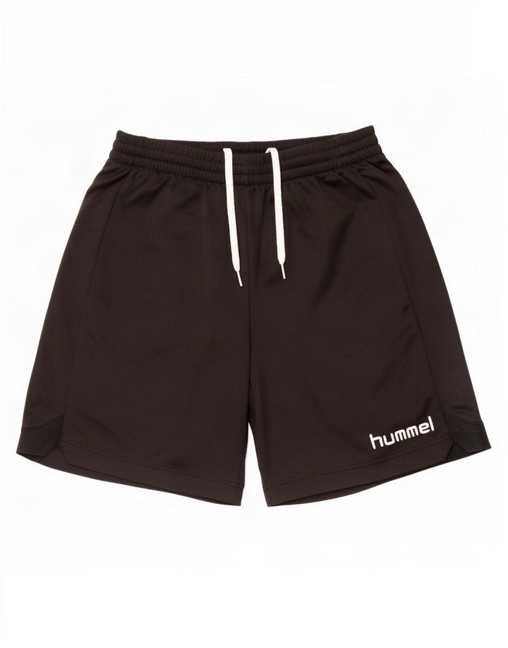 Pantaloncini sportivi grafici da uomo Hummel medio poliestere nero