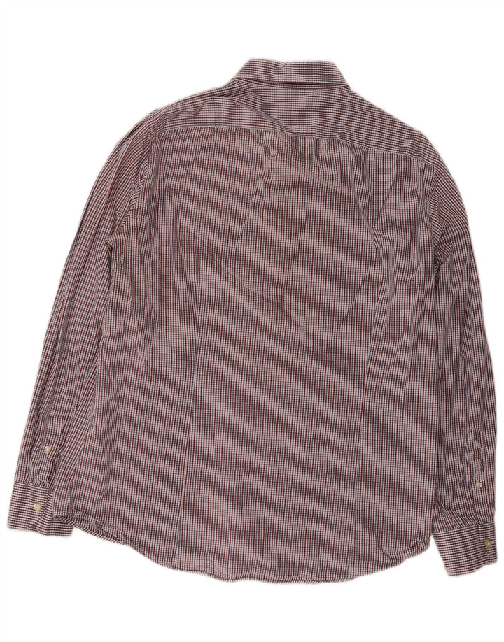 Camicia Benetton Uomo XL Cotone Check Multicolor