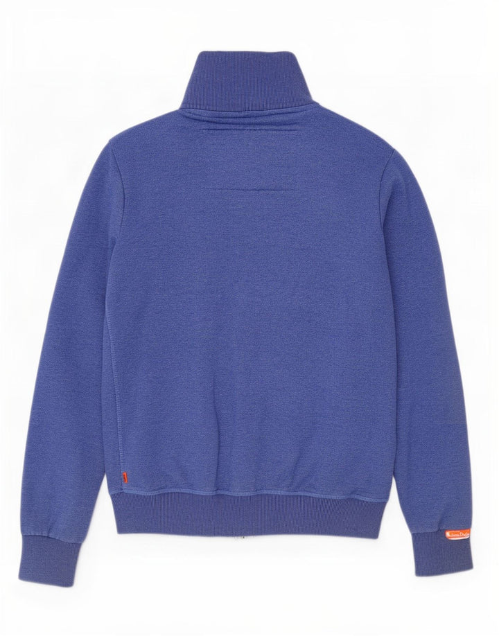 Giacca da ginnastica da uomo Superdry piccola in cotone blu