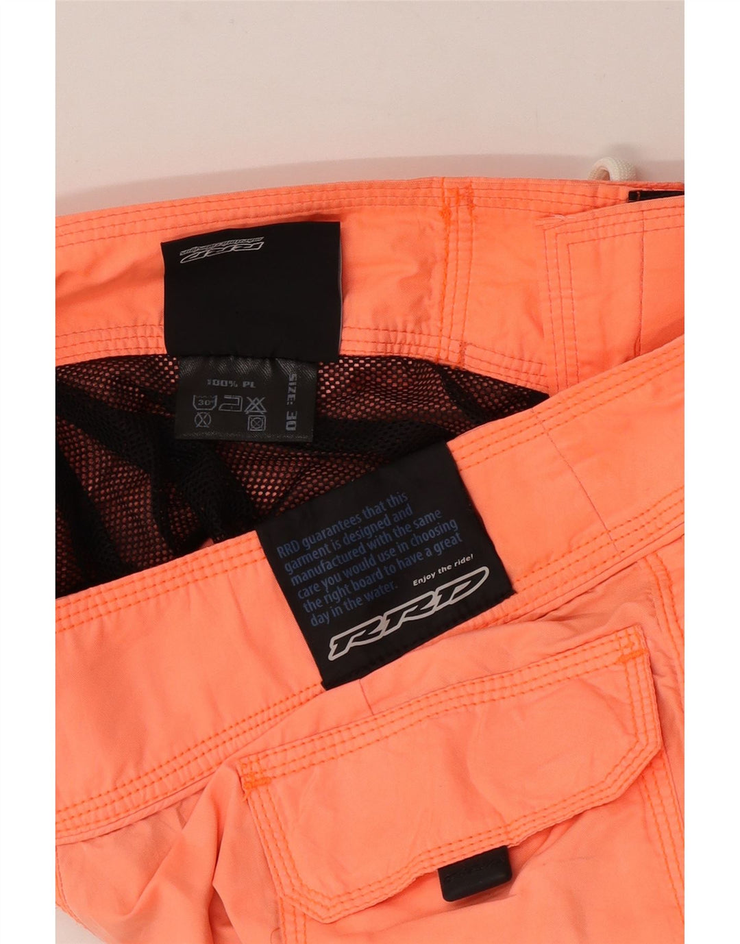 Pantaloncini da bagno grafici da uomo RRD poliestere arancione medio