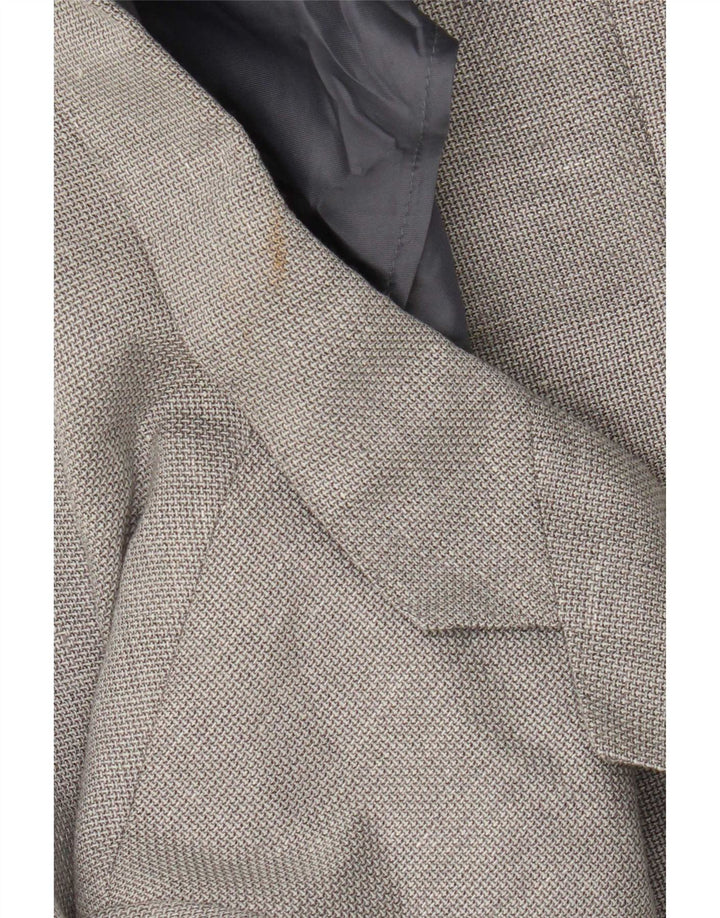 Giacca blazer da uomo a 2 bottoni Reiss UK 38 lana grigio medio