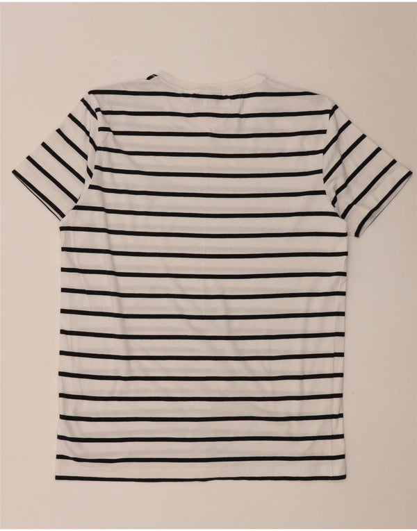 T-shirt slim fit da uomo Tommy Hilfiger Top in cotone a righe bianche grandi