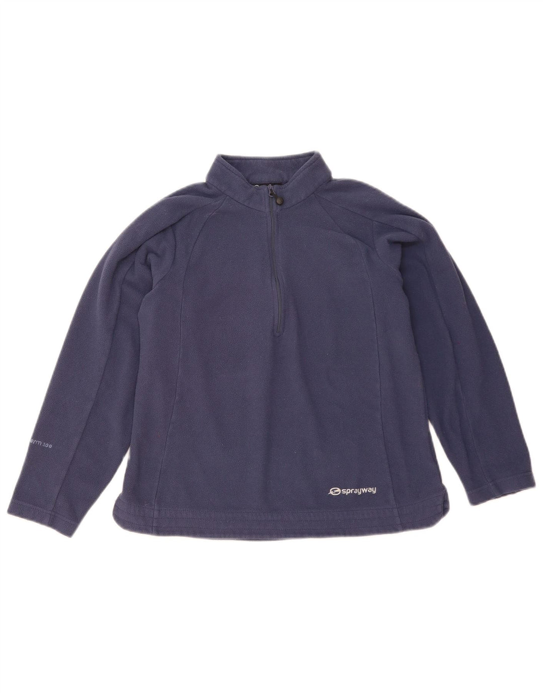 Maglione in pile da donna con collo con zip Sprayway UK 10 piccolo poliestere blu navy