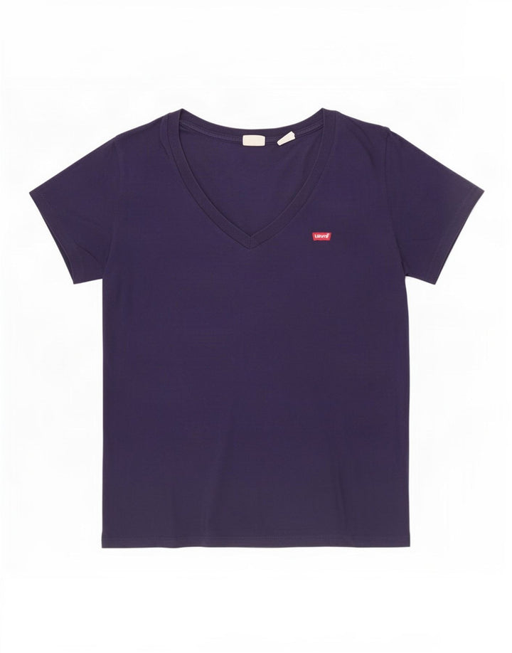 T-shirt da donna Levi's Top UK 14 cotone blu navy medio
