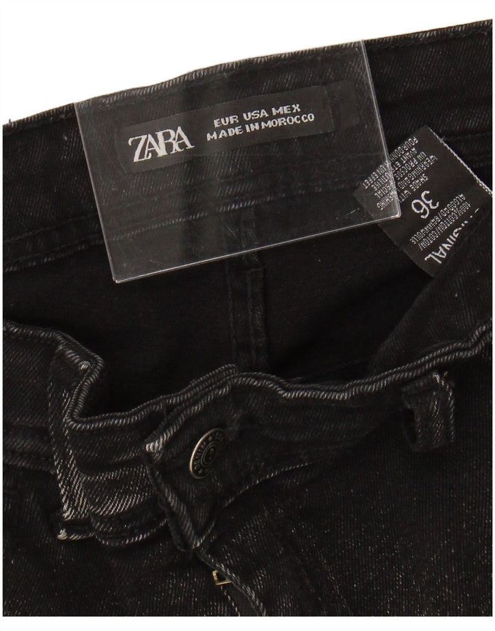 Jeans skinny effetto invecchiato Zara da uomo W36 L25 cotone nero