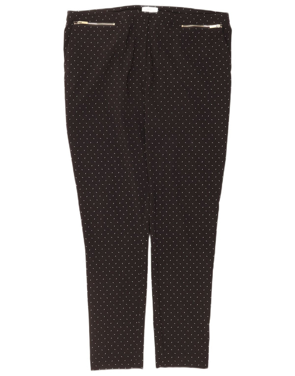 Pantaloni casual skinny da donna M&Co UK 18 XL W38 L28 Viscosa maculata nera