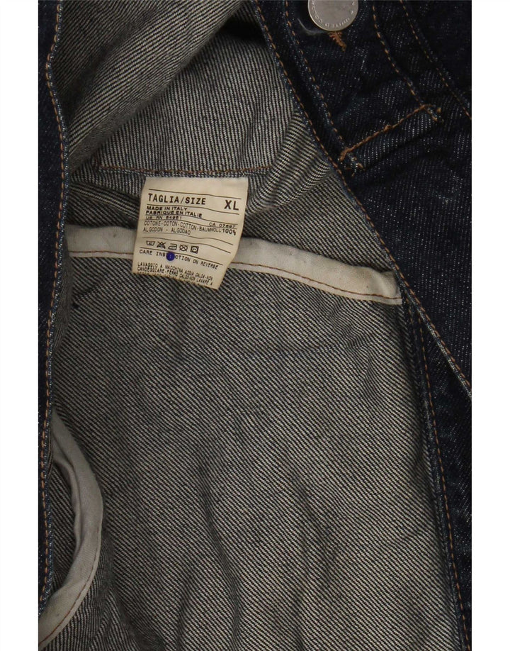 Giacca in denim da donna Benetton UK 18 XL Blu navy