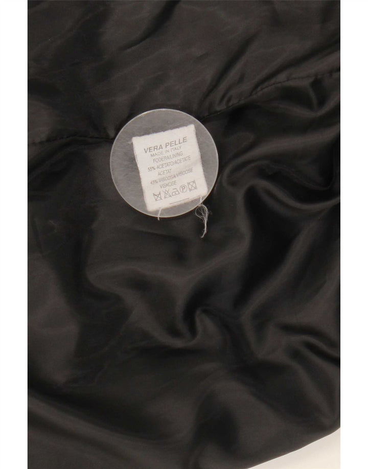 Giacca in pelle vintage da uomo IT 52 XL in pelle nera