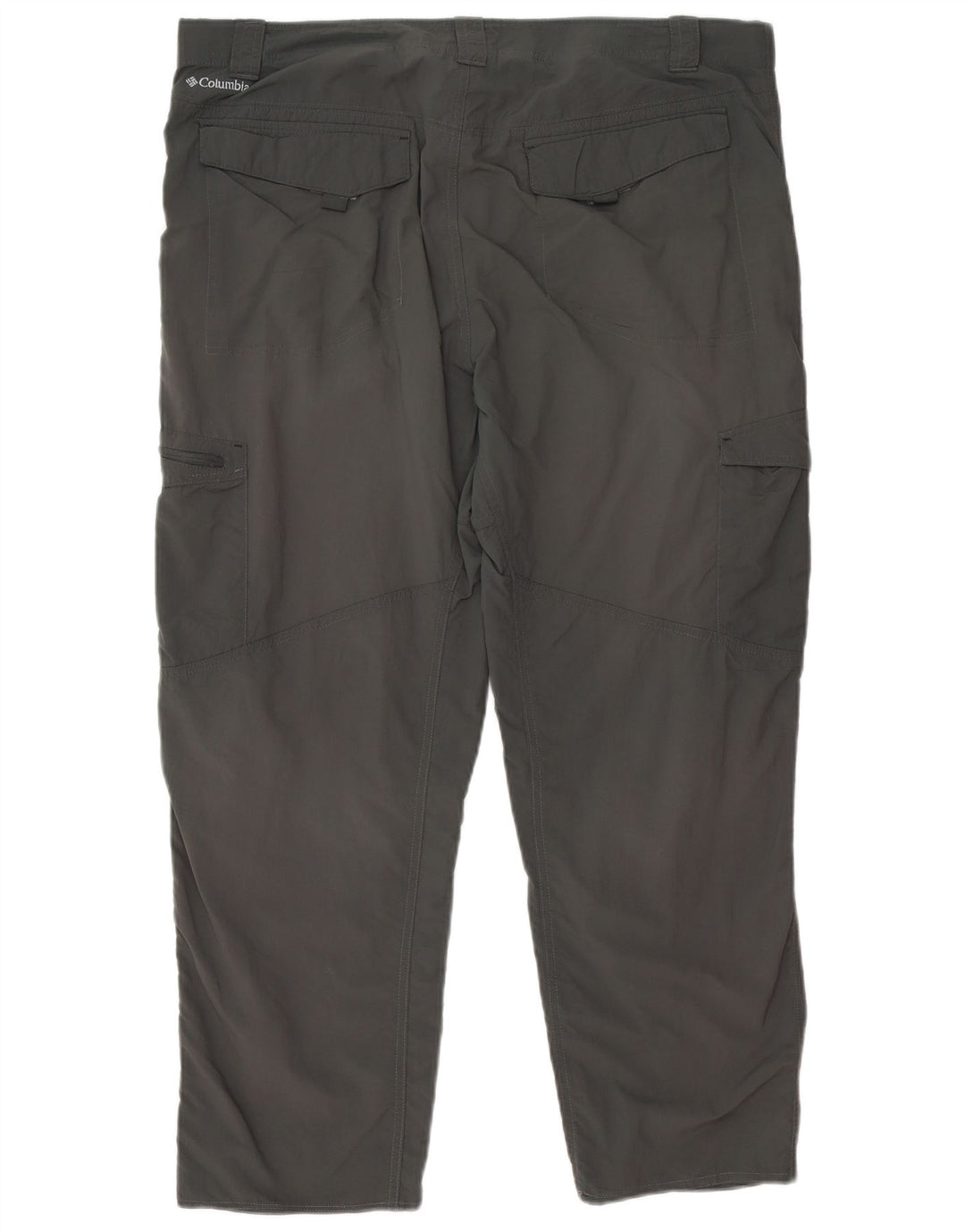 Pantaloni cargo dritti Columbia Omni-Shade da uomo W38 L27 poliestere grigio