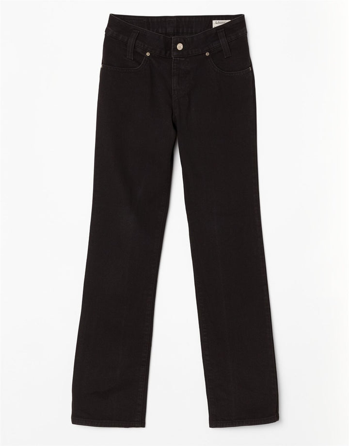 Jeans dritti da donna Lee W30 L32 cotone nero