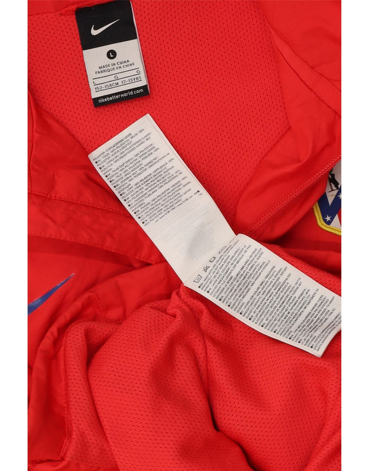 Giacca da tuta Nike da ragazzo, 12-13 anni, grande, in poliestere color block rosso