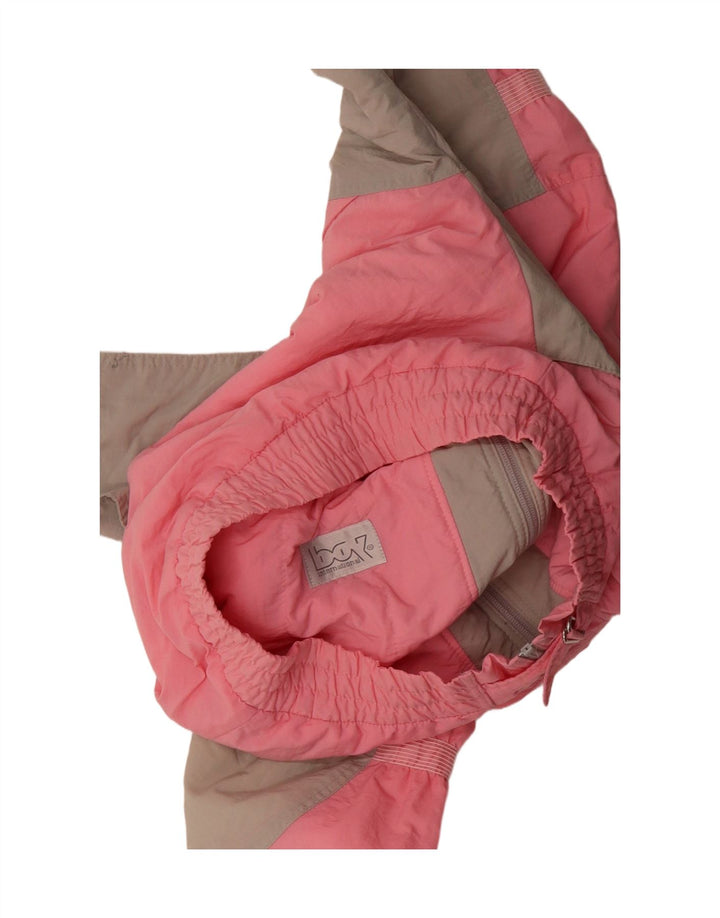 VINTAGE Womens Windbreaker Jacket UK 18 XL Pink Colourblock Vintage Vintage and Second-Hand Vintage from Messina Hembry 