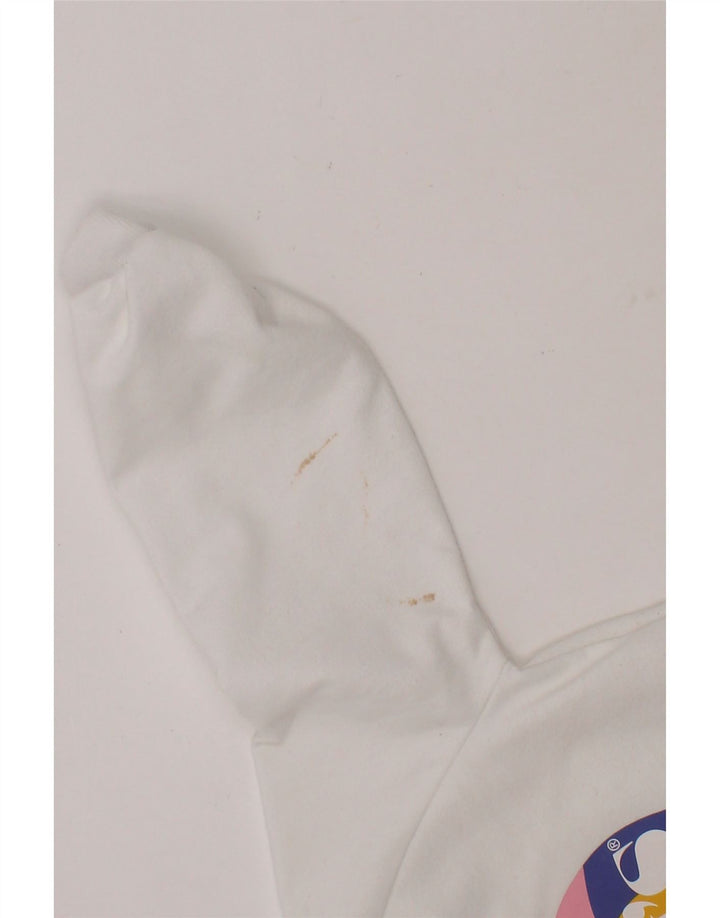 LEVI'S Girls Graphic Sweatshirt Jumper 2-3 Years White Cotton Vintage Levi's and Second-Hand Levi's from Messina Hembry 