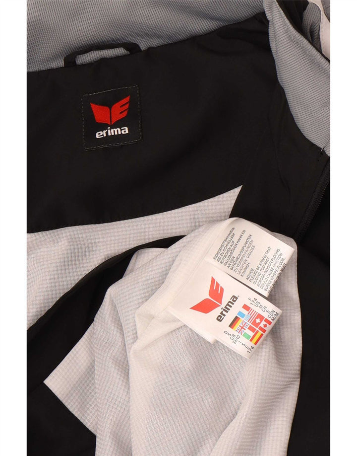 Giacca da tuta da uomo Erima UK 38/40 Poliestere color block medio nero