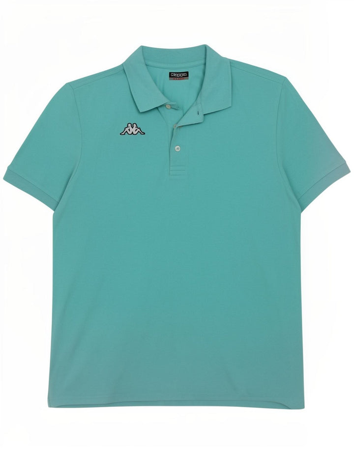Polo Kappa Uomo XL Turchese Cotone