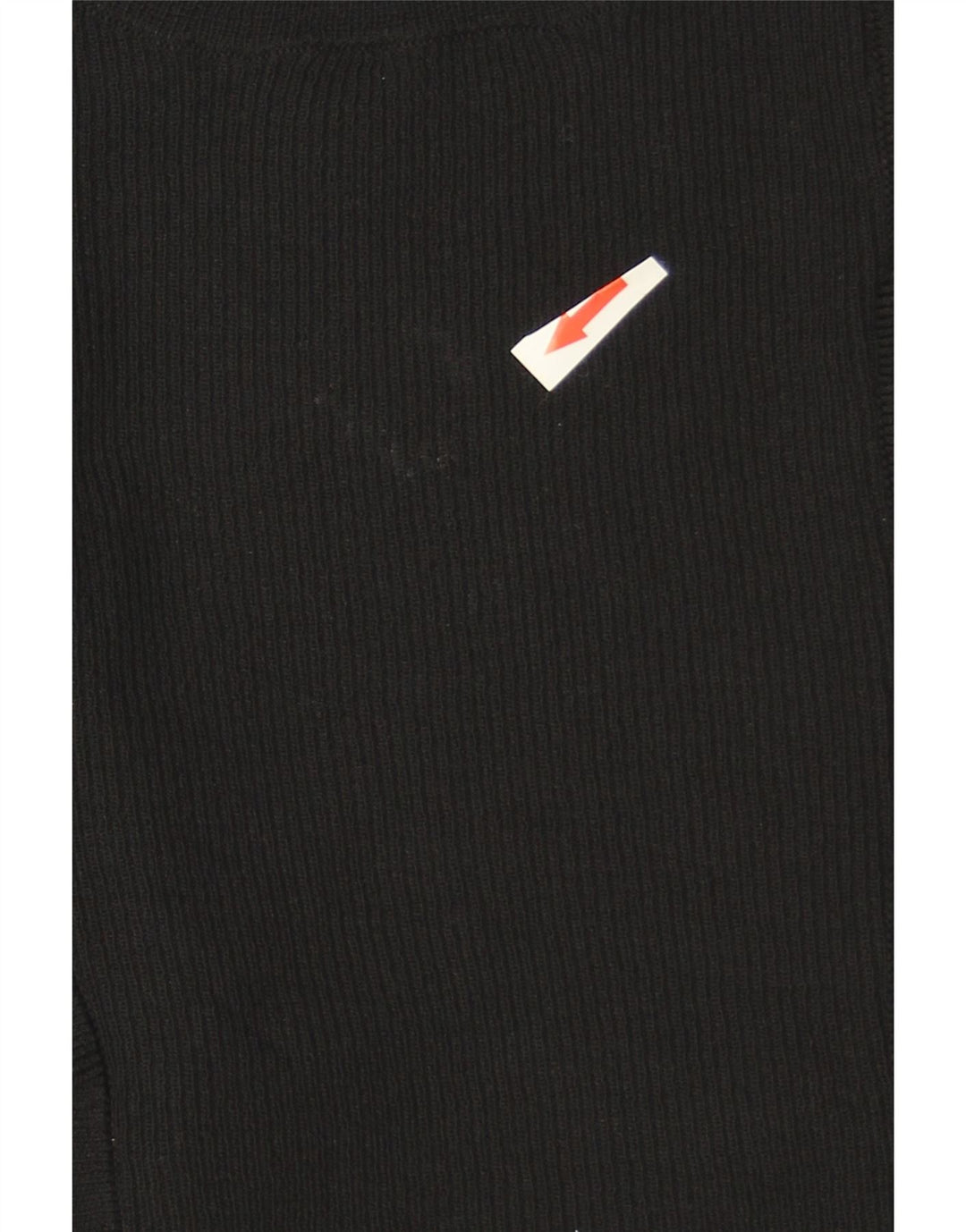 Maglione maglione girocollo da donna Zara con volant sul davanti UK 12 medio nero