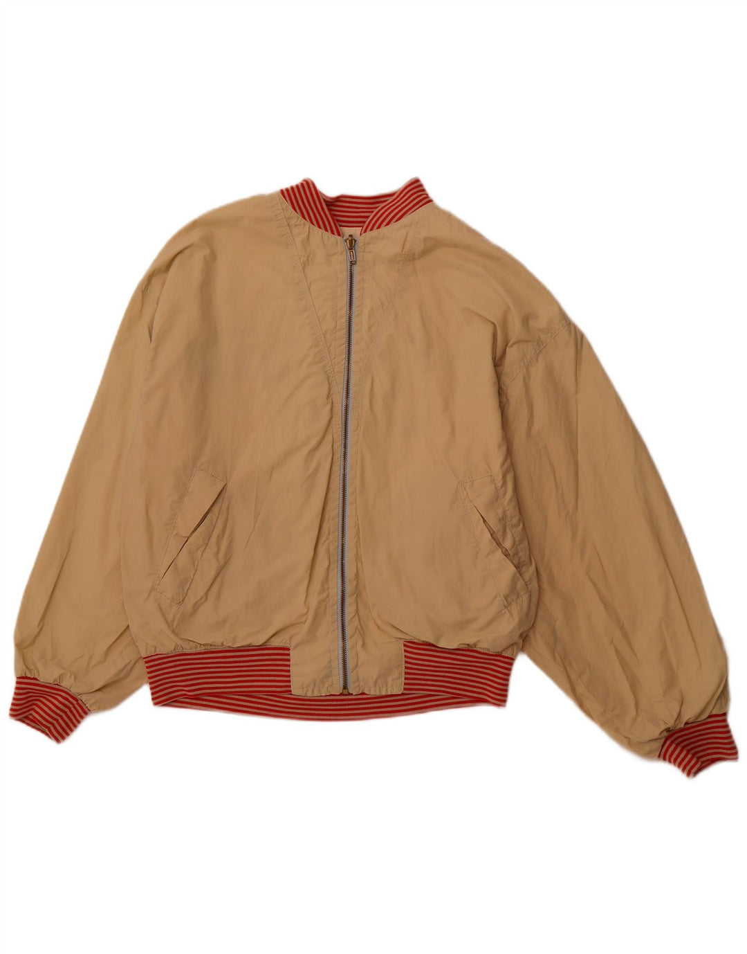 Giacca reversibile grafica da uomo QUARRY UK 42 XL cotone bianco sporco