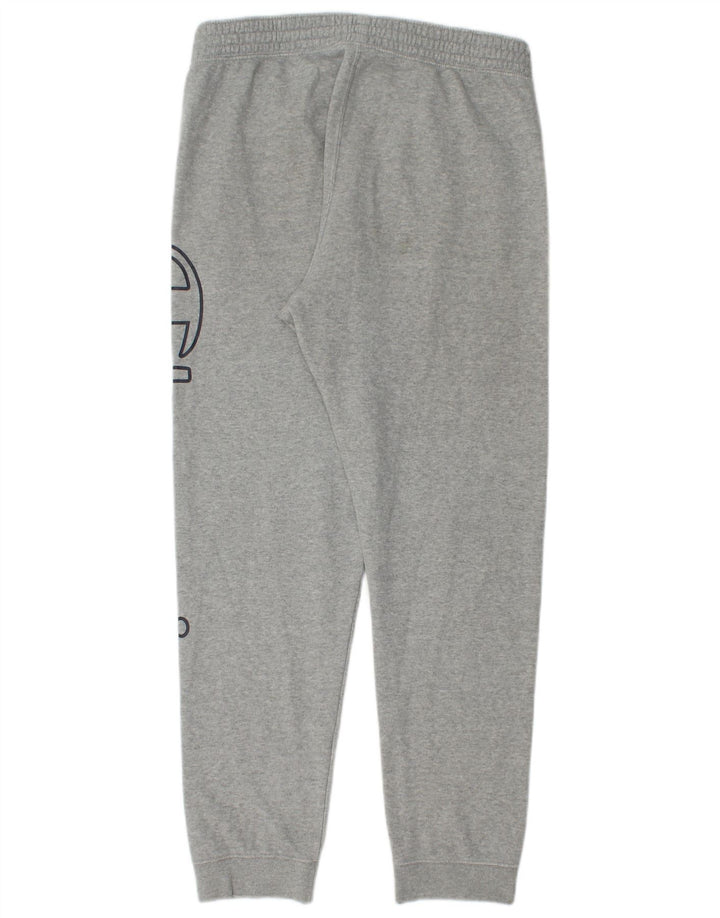 Pantaloni da tuta con grafica Champion da uomo, pantaloni da jogging, piccoli, grigi screziati
