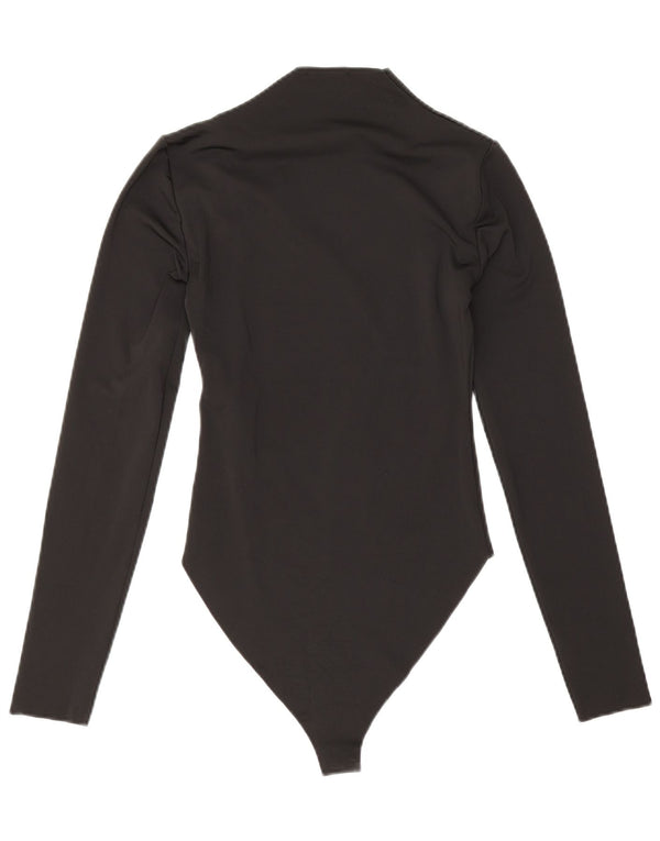 Body a maniche lunghe da donna Zara UK 8 piccolo poliestere nero