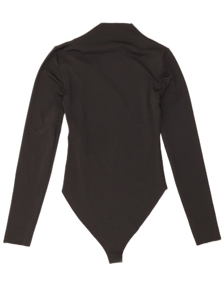 Body a maniche lunghe da donna Zara UK 8 piccolo poliestere nero