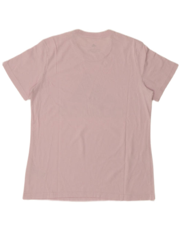T-shirt grafica da donna ADIDAS Top UK 16/18 grande in cotone rosa